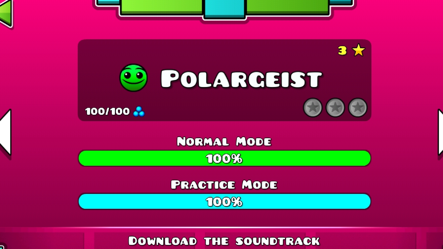 Прошол третий уровень Poralgest geometry dash