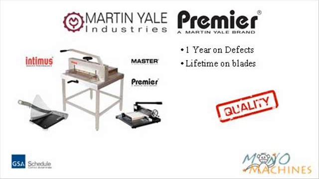 Martin Yale 7000E Manual Stack Paper Cutter (Warranty)