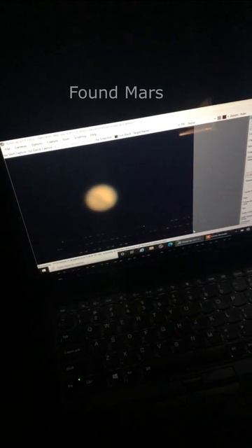 Mars Captured Through My 8-inch Telescope #shorts