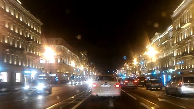 Полночь. Питер. Покатушки.