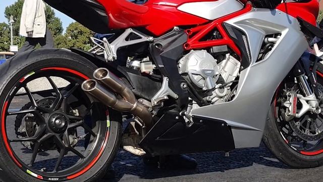 GPR Thunderslash vs Stock exhaust by recorder Zoom H4n.MVAgusta F3 800 & GPR Slip-On Exhaust Systems