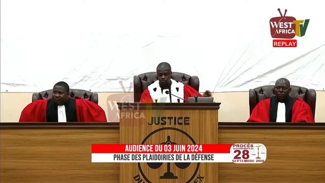 REPLAY Procès du 28 septembre 2009 - Audience du 03 juin 2024 sur WEST AFRICA TV