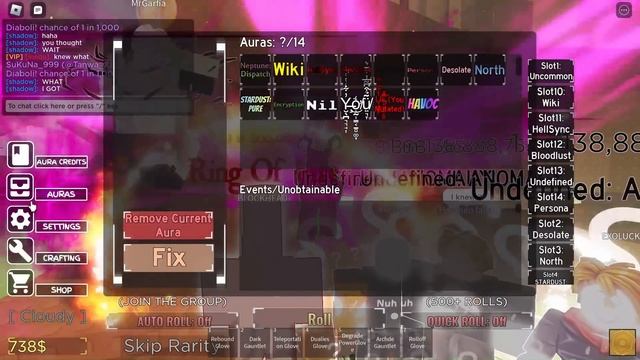 Trolling with the Rarest Aura in Stud's RNG!