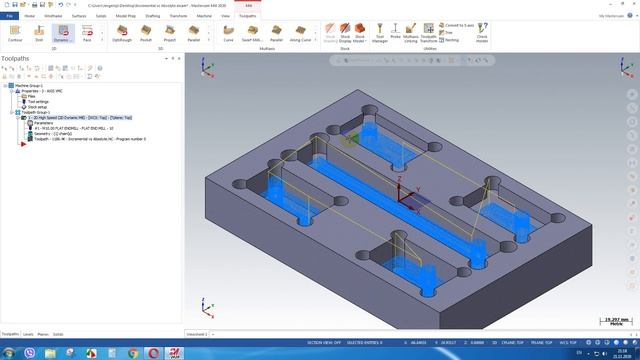 Обработка карманов на разной глубине/Pocket Incremental Depths