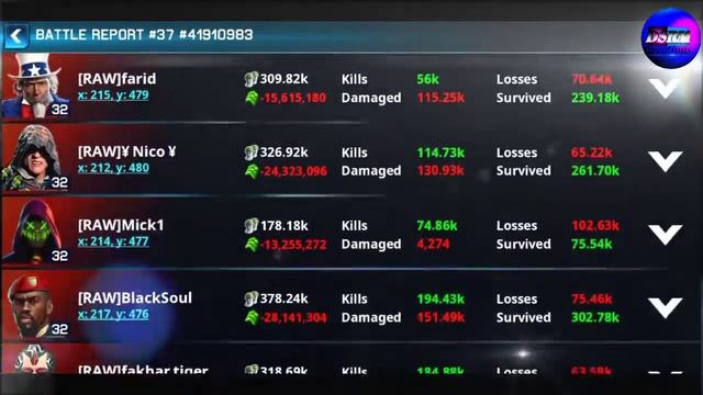 War planet online w37 super battles Sw,Trb,Gk1,Cat,Wog Vs Kn1,UF,Raw