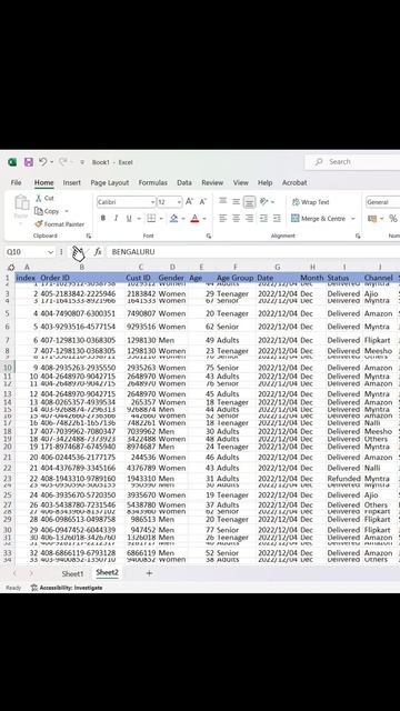 How to Autofit Columns and Rows at the same time. #exceltricks  #spreadsheet #exceltips #excel