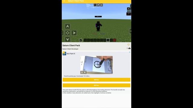 how to download the Saturn client minecraft bedrock