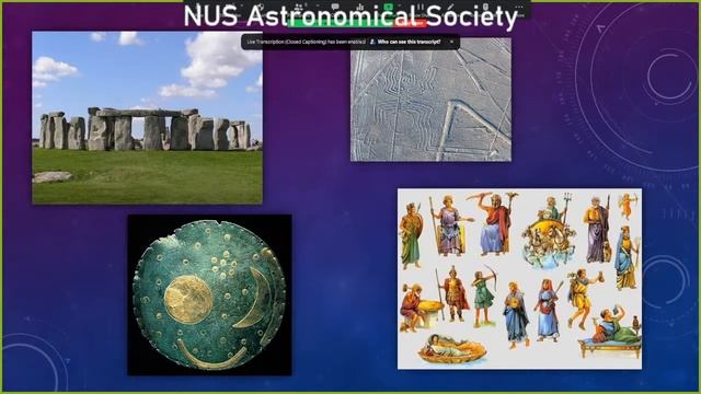NUS Astro 21/22 Sem 1 Week 5: Origins of astronomy
