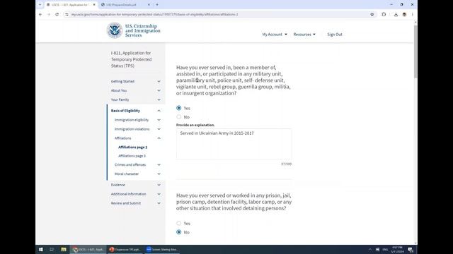 Как подать на TPS и право на работу для граждан Украины (запись от 12 мая 2024 г.)