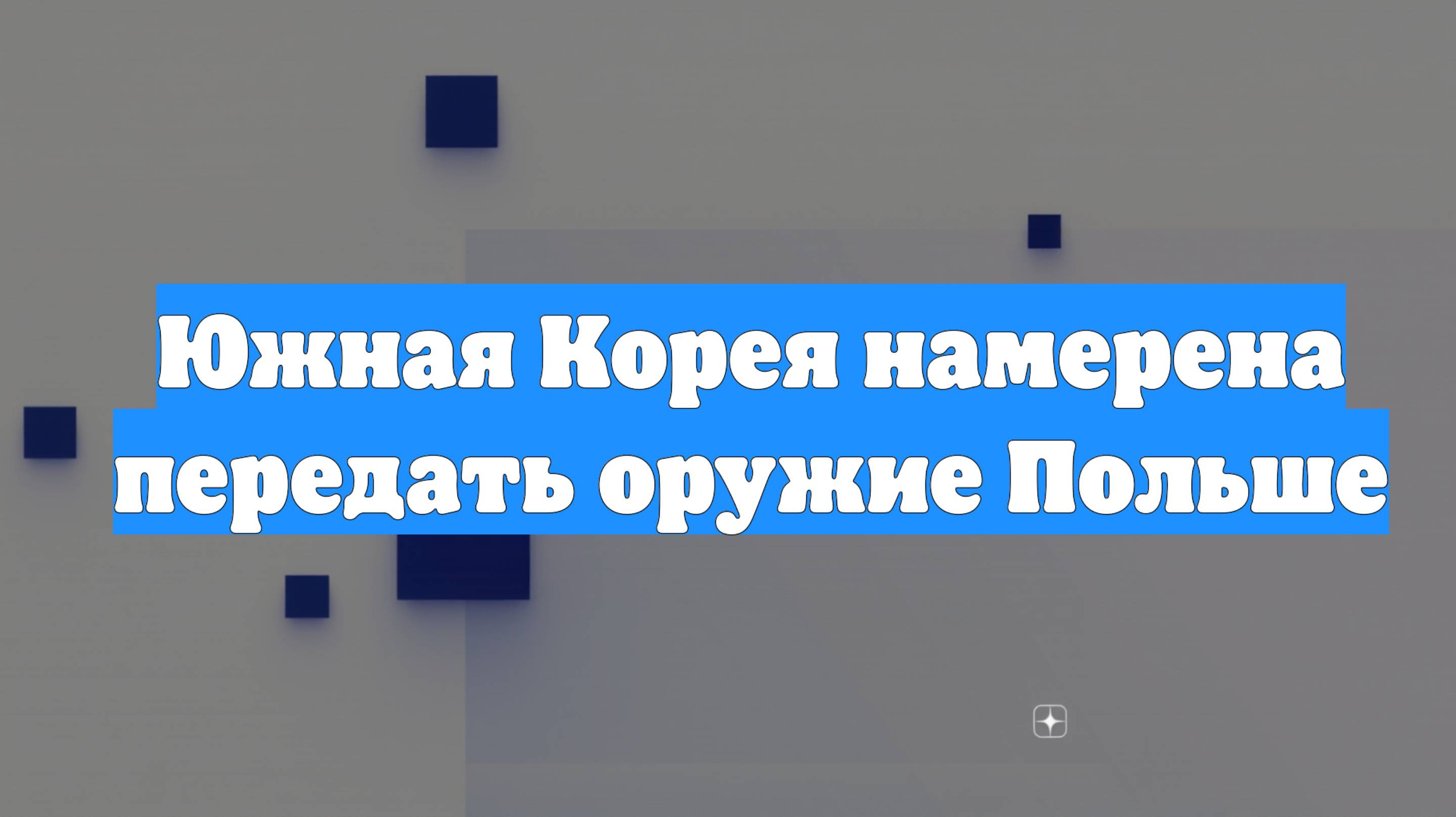 Южная Корея намерена передать оружие Польше