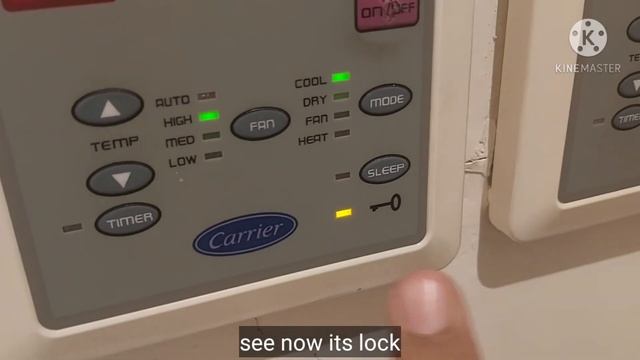 Carrier Thermostat setting |C° to F and lock unlock the thermostat| Urdu/Hindi with English subtitl