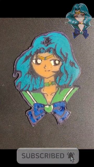 Sailor Moon Pancake Art Challenge - Mars, Neptune, Pluto #shorts