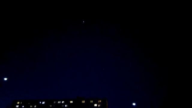 Вспышка «Иридиума» Мурманск 02.04.2017