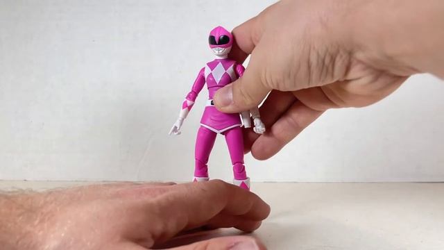 POWER RANGERS Mighty Morphin PINK YELLOW Lightning Collection CUSTOM KITBASH Action Figure Review