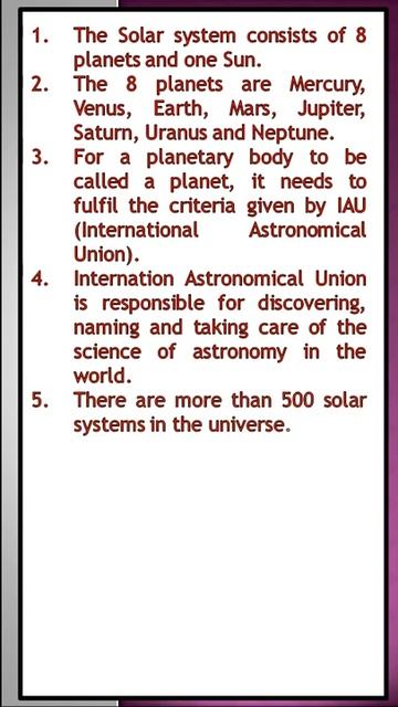 essay on our solar system | 10 lines on SOLAR SYSTEM in English | 10 lines essay on our solar syste