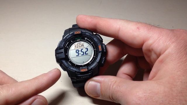 Casio Pro Trek (PRG-270): Change the Altimeter Units