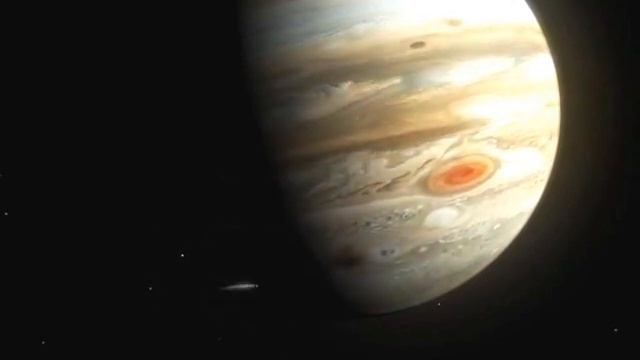 Comet Shoemaker Levy colliding with Jupiter