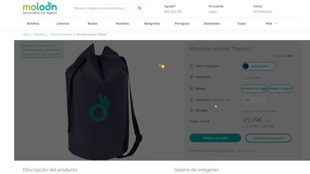 🎒 Mochilas Petate PERSONALIZADAS 🎒 - ¿Cómo personalizarlas en Moloon?