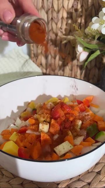 Курица запечённая с овощами в фольге🐥