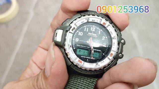 Đồng Hồ Casio Protrek sx Japan sz44 đo nhiệt độ áp suất ko khí độ cao full chức năng VIP  - 750k