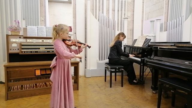 И. С. Бах. Марш. Исп. П. Хрисанова, 8 лет. Преподаватель Прокопьева М. В.