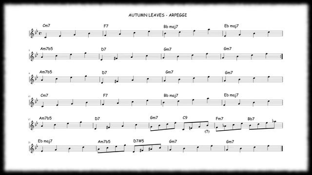 Autumn Leaves Arpeggio Exercises - Jazz Chromatic Harmonica