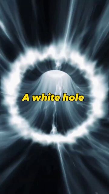 According to Mathematics White Hole are possible to exist although we haven't found one || #space