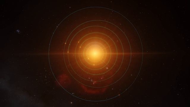 Animation of the planets in orbit around TRAPPIST-1
