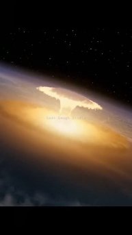 An enormous comet collides with planet Earth 🤯 🌍 #deepimpact #doomsday #disaster #shorts