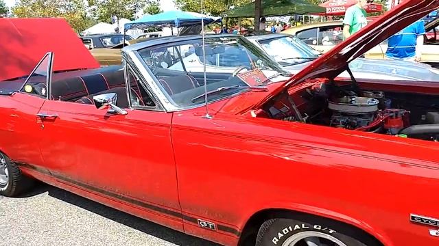 1967 RED MERCURY CYCLONE GT CONVERTIBLE 2 DOOR SEDAN