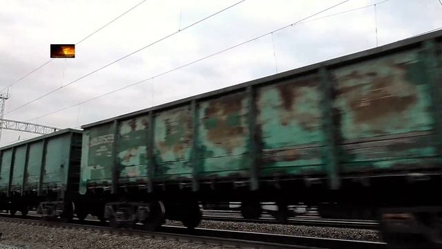 ВЛ80К-220 + ЧМЭ3Т + ЧМЭ3Т с грузовым поездом!