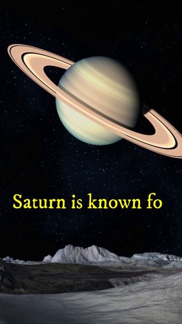 Facts about Saturn! #funfact #galaxy #saturn