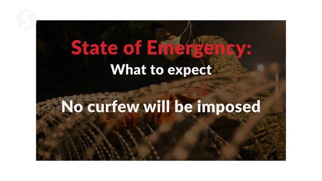 A state of Emergency: Here's what it involves