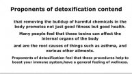 Controversy Over Detoxification | The Controversy Over Detoxification