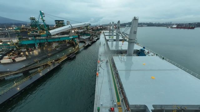 Shifting from Vancouver Harbour Anchorage to Neptune Terminals Berth 1