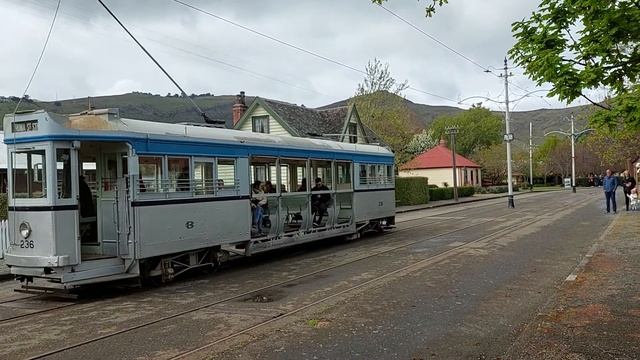 THS Brisbane Tramway no. 236 working Tram Rides around Ferrymead Heritage Park.