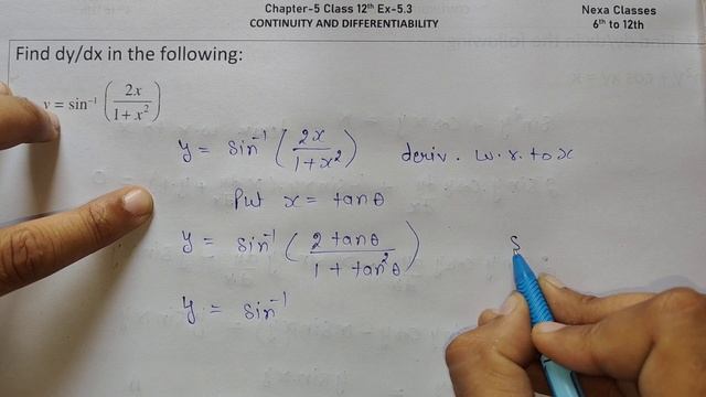 Class 12 Ex 5.3 Q9 Math | Differentiability | Q9 Ex 5.3 Class 12 Math | Ex 5.3 Q9 Class 12 Math