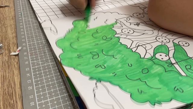 Раскрашиваем раскраску от анука давайка