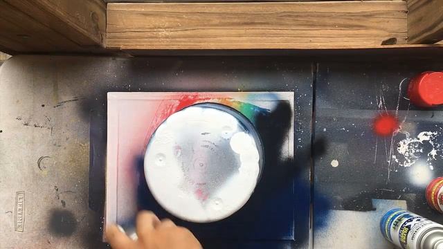 Rainbow Planet | Spray Paint Art