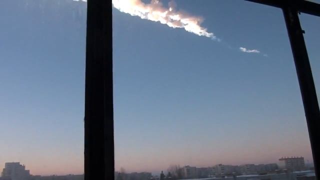 Падение метеорита на Урале.  Asteroid Falls Russia 15.02.2013