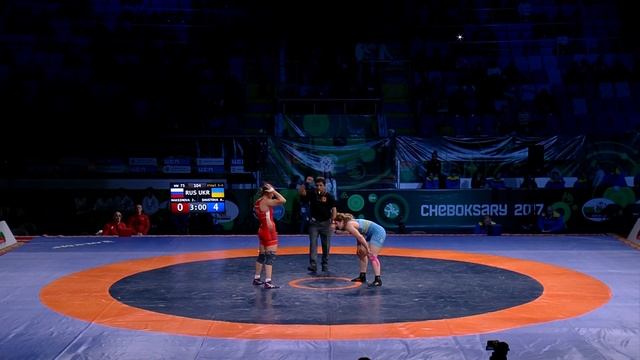 Final 5-6 WW - 75 kg: A. SHUSTOVA (UKR) df. J. MAKSIMOVA (RUS) by VPO1, 10-2