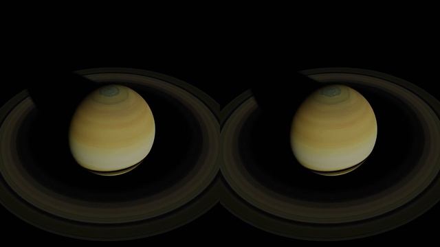 Saturn 3D - Side by side - 4K