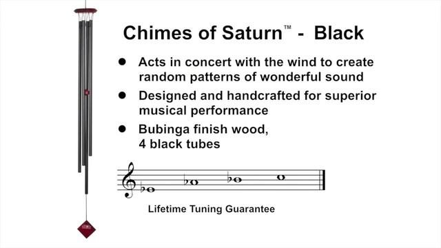 Chimes of Saturn - Black by Woodstock Chimes