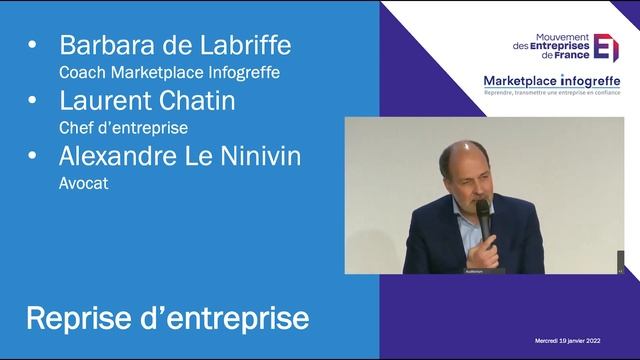 Donatienne PIRET présente la MarketPlace Infogreffe au webinaire du MEDEF - 19/01/2022