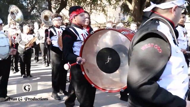 West OSO High School Marching Band at Houston MLK Parade 2020