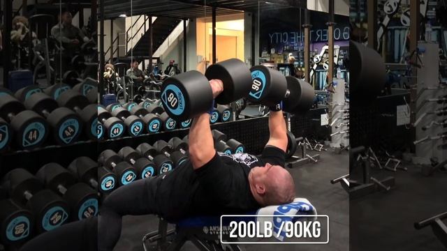 200 lb incline Dumbbell press + 220kg bench press