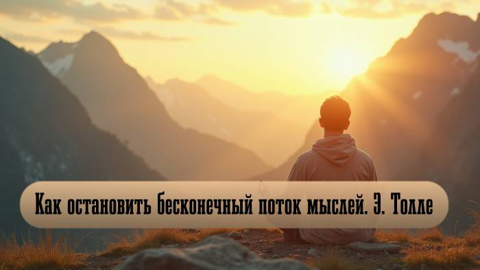 Как остановить бесконечный поток мыслей. Экхарт Толле.