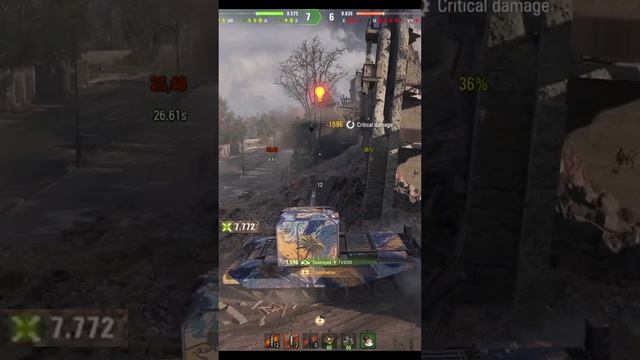 FV4005 Stage II в Берлине - 12,5k  #worldoftanks #wot #wotblitz #танки #миртанков