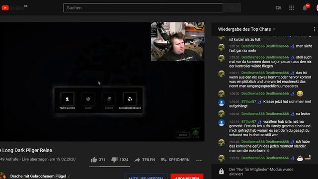 Drachenlord 19.02.2020 1607 - The Long Dark Pilger Reise Let's Play - YouTube Stream + CHAT Uncut