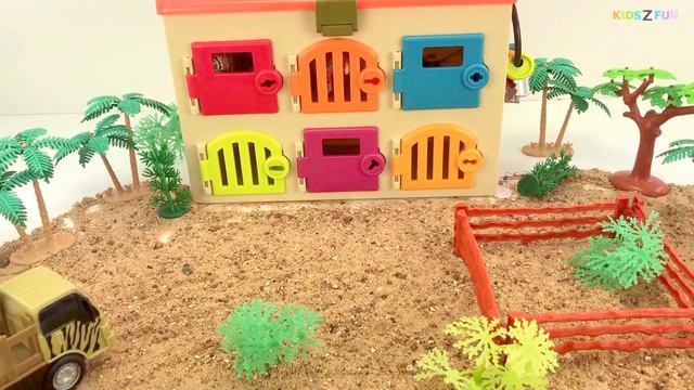 Critter Clinic Vet Animal Hospital Cage Keys/Learn Colors/injured Wild Zoo Animals/Animal Planet